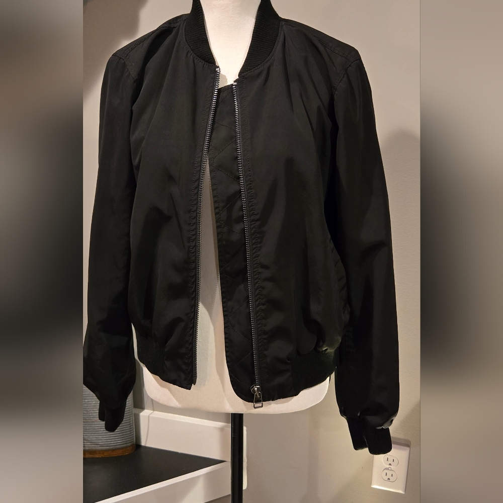 Lnwot Madewell Sz Large black jacket. Women's.